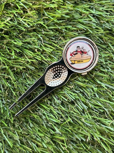 Metal Golf Ball Marker & Pitch Repair Tool – Silver