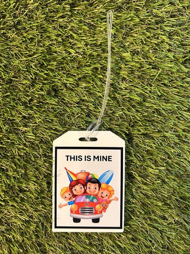 Custom Acrylic Luggage Tag with Name & Address ID Personalised