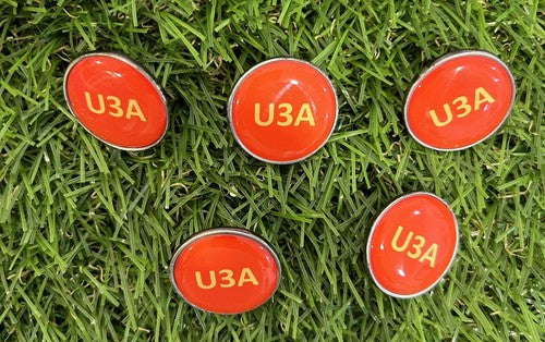 5 Custom Solid Brass Spike Golf Ball Markers – Personalised Gift Set