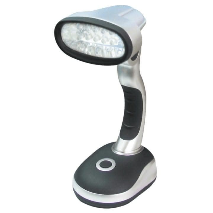 12 LED Portable Desk Lamp with Adjustable Head and Handle