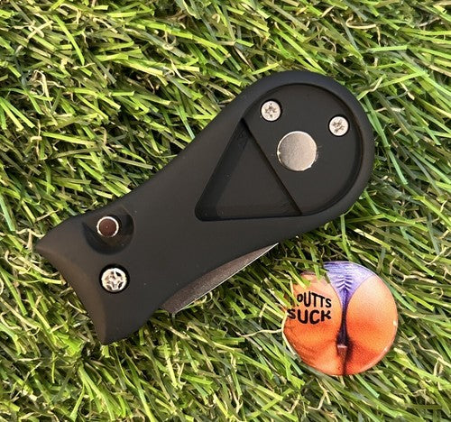 Metal Golf Ball Marker & Divot Repair Tool Combo