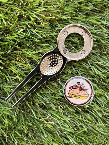 Metal Golf Ball Marker & Pitch Repair Tool – Silver