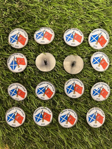 5 Custom Solid Brass Spike Golf Ball Markers – Personalised Gift Set