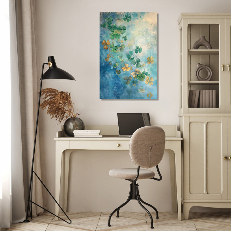 Illuminated Clover Canvas