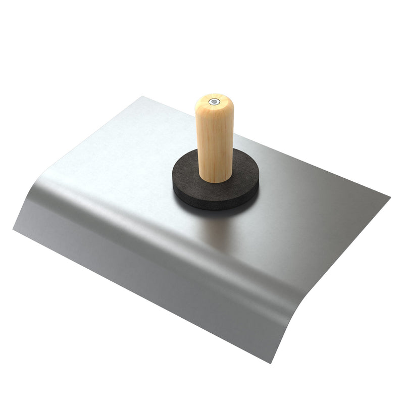 Bon Tool Curved Top Hawk - Stainless Steel with Wood handle (13-401)