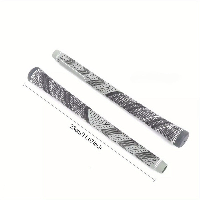13 Piece Golf Grip Set Standard Size Anti-Slip All Weather Grey Tapered Grips