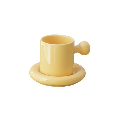 Creative Vitality Egg Yolk Cup Mug and Saucer Set