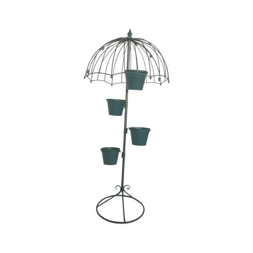 130CM BLUE METAL GARDEN PLANTER - InStock