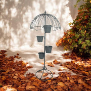 130CM GREY METAL GARDEN PLANTER - InStock