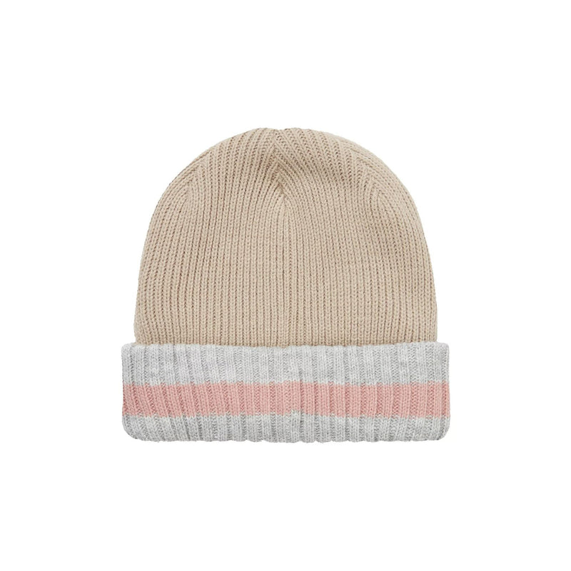 Mens & Ladies Waterproof Cold Weather Striped Roll Cuff Beanie Hat