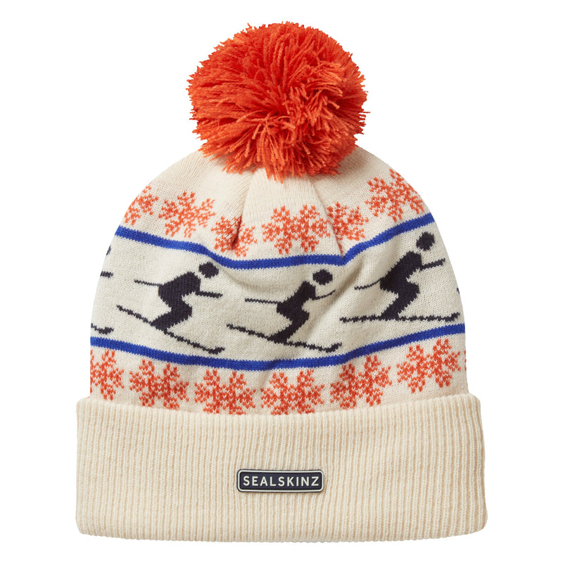 Waterproof Cold Weather Ski Bobble Hat for Men and Women