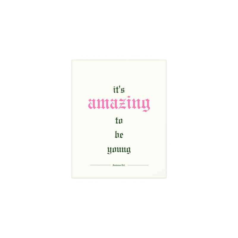 Fontaines DC - It's Amazing To Be Young (Off-white)