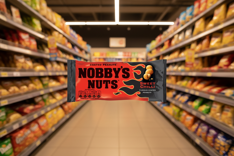 100 x Nobby's Nuts Sweet Chilli Flavour Coated Peanuts 40G