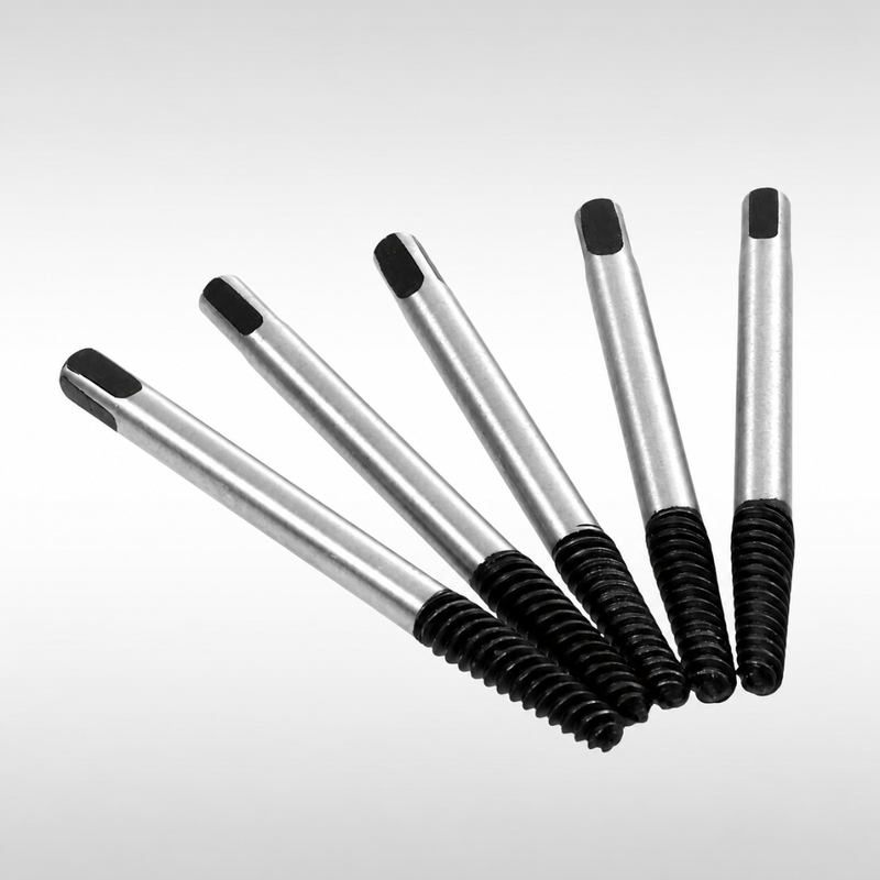 5 Piece Screw Extractor Set for Removing Damaged Bolts