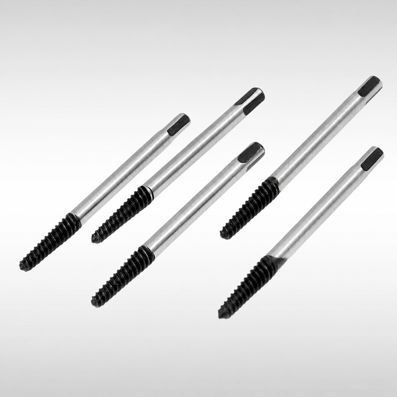 5 Piece Screw Extractor Set for Removing Damaged Bolts