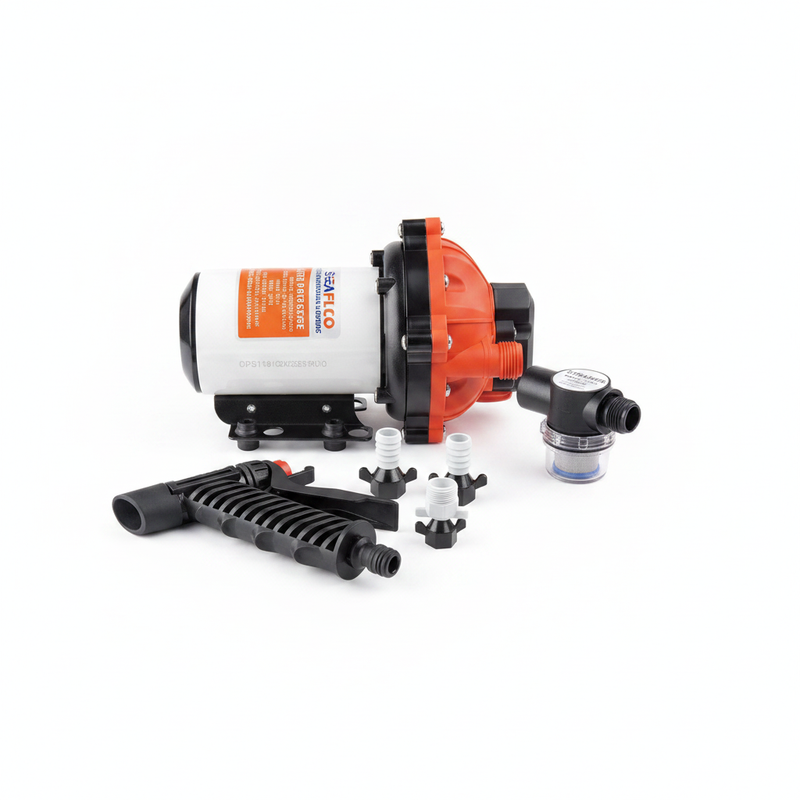 SEAFLO 12V 5.2GPM 70PSI Washdown Pump Kit without Coiled Hose