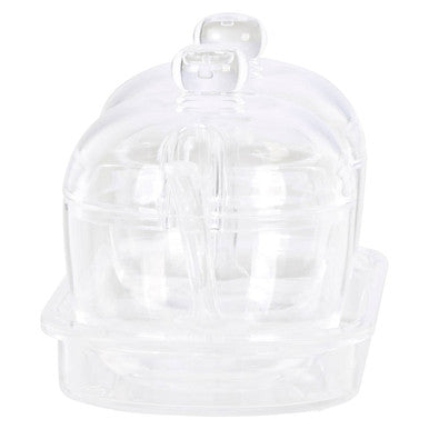 Set of 2 Condiment Pots with Tray | Gozo