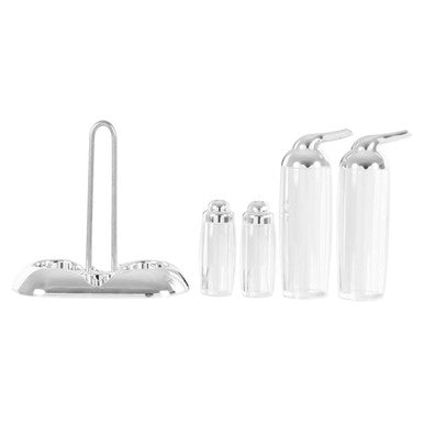 Silver 4 Piece Condiment Set | Gozo