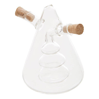Dual Oil and Vinegar Glass Bottle | Montela