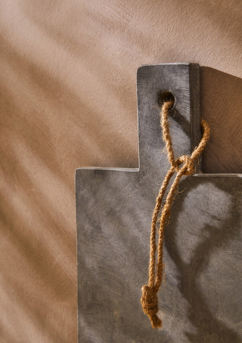 Extra Small Slate Paddle Chopping and Serving Board | Preto