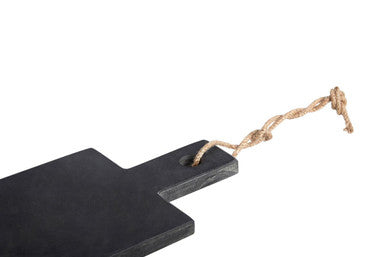Extra Small Slate Paddle Chopping and Serving Board | Preto