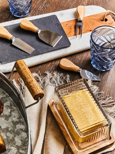 Slate Board and 4 Piece Cheese Knife Set | Carter