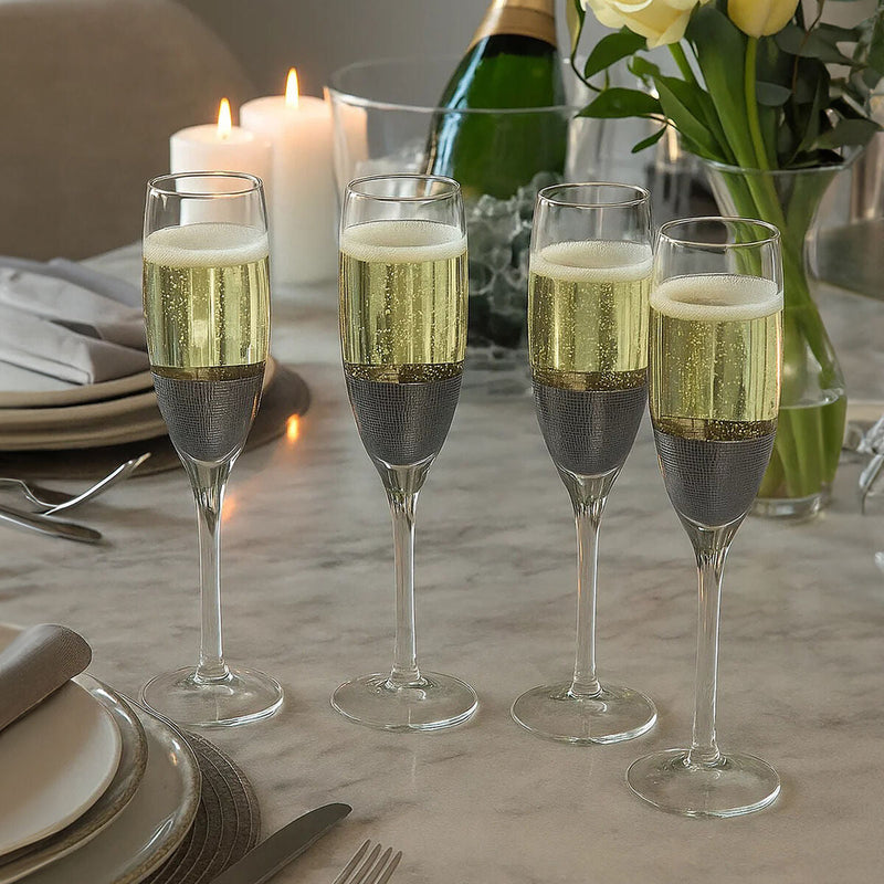 Set of Four Champagne Glasses | Apollo