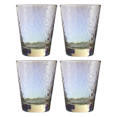 Set of 4 Lustre Glass Tumblers | Aurora