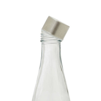 Clear Glass 550Ml Bottle with Metal Lid | Dayla