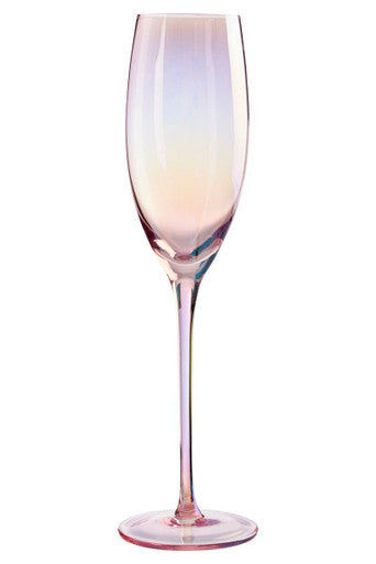 Set of 4 Champagne Glasses | Frosted Deco