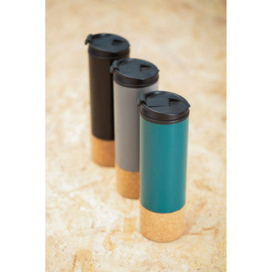 Dark Green Double Wall Travel Mug | Mimo