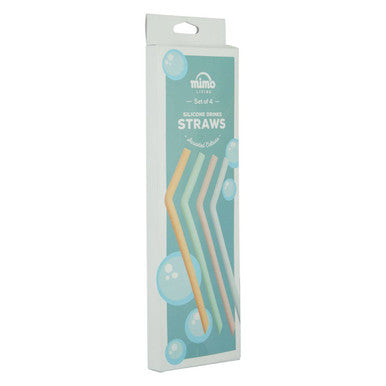 Set of 4 Silicone Straws | Mimo