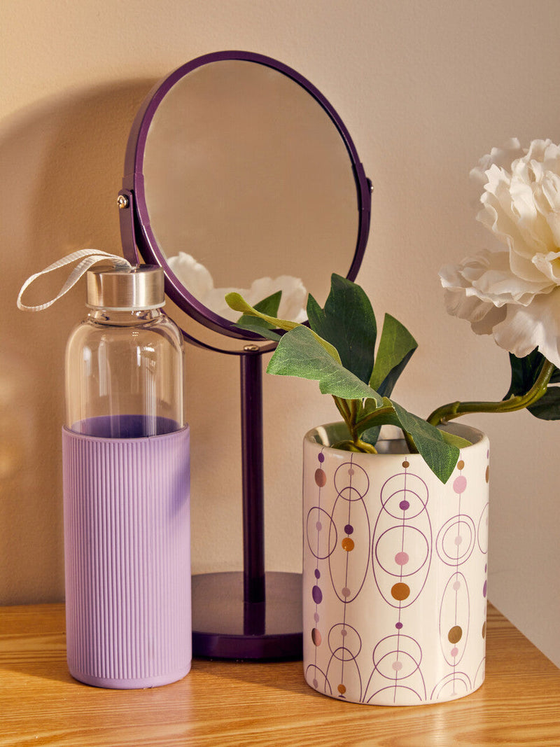Glass Bottle with Purple Silicone Sleeve | Mimo