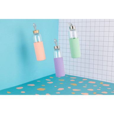 Glass Bottle with Purple Silicone Sleeve | Mimo