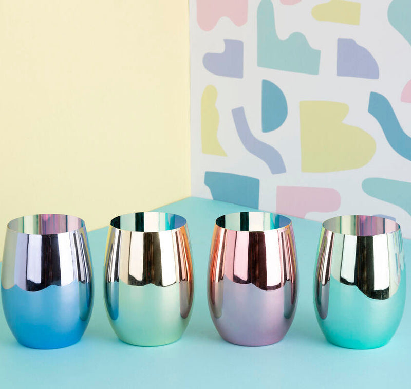 Set of 4 Assorted Colours Tumblers | Mimo