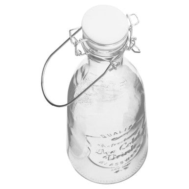 Embossed Glass Bottle Set with Four Glasses | Dayla
