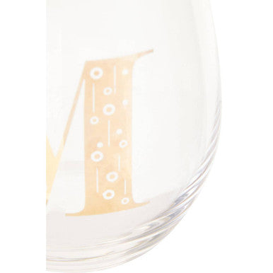 Letter M Curved Tumbler | Claro