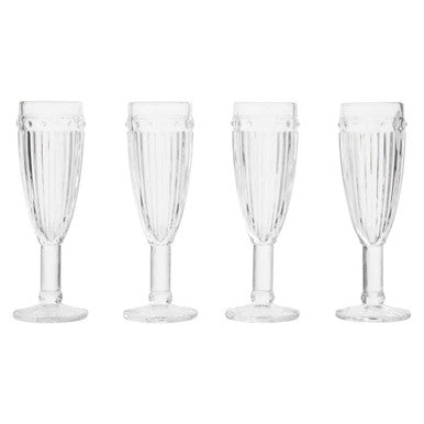 Set of Four Champagne Glasses | Auclair