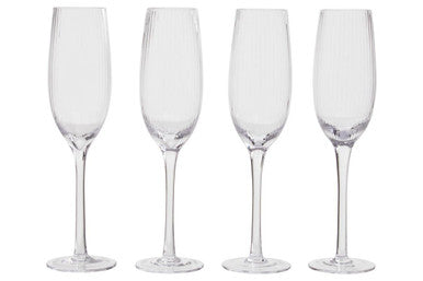 Set of Four Champagne Glasses | Lyle