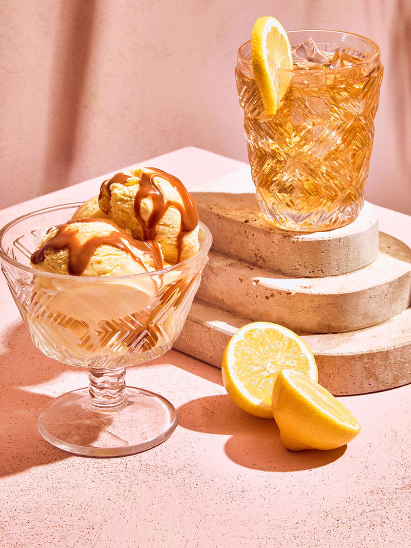Set of Four Clear Glass Tumblers | Fleur