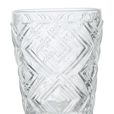 Set of Four Clear Glass Tumblers | Fleur