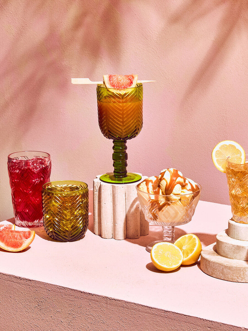 Set of Four Clear Highball Glasses | Fleur