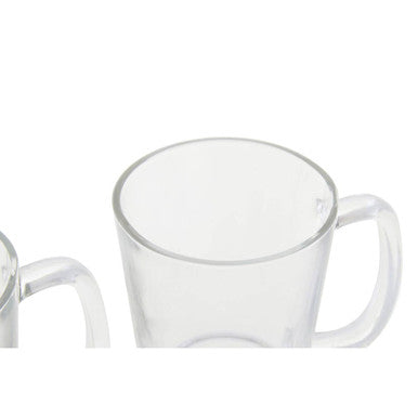 Set of Four Glass Clear Glass Mugs | Torta
