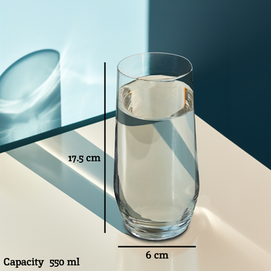 Set Of 4 Crystal High Ball Glasses | Ada
