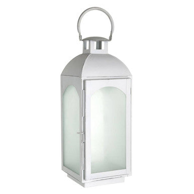 White Wash Small Lantern | Farol