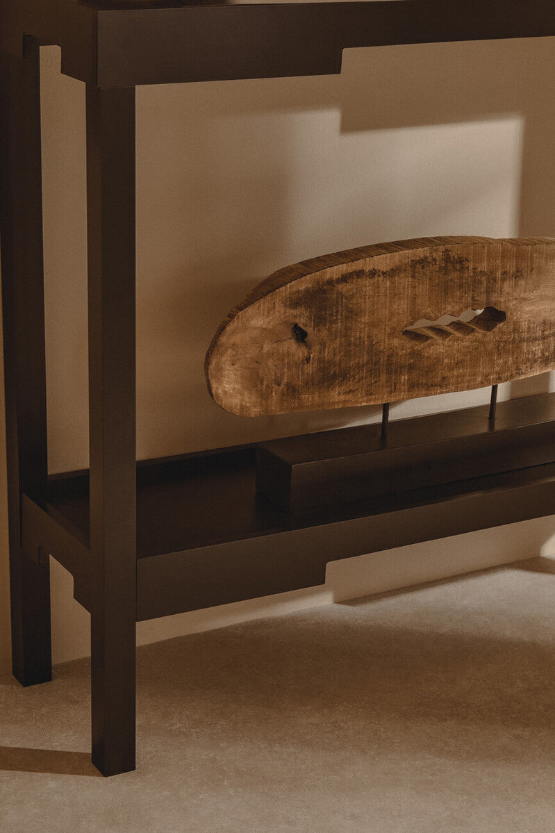Natural Mango Wood Slice Sculpture | Fidel