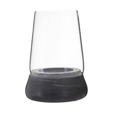 Complements Grey Marble and Glass Candle Holder | Kira