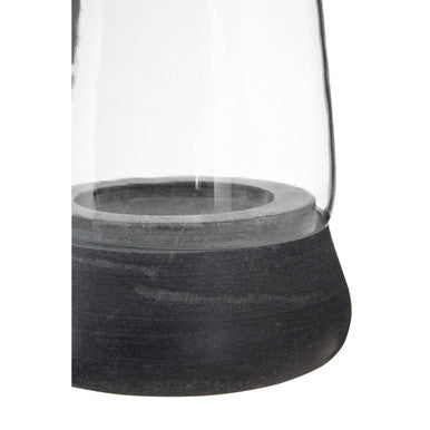 Complements Grey Marble and Glass Candle Holder | Kira