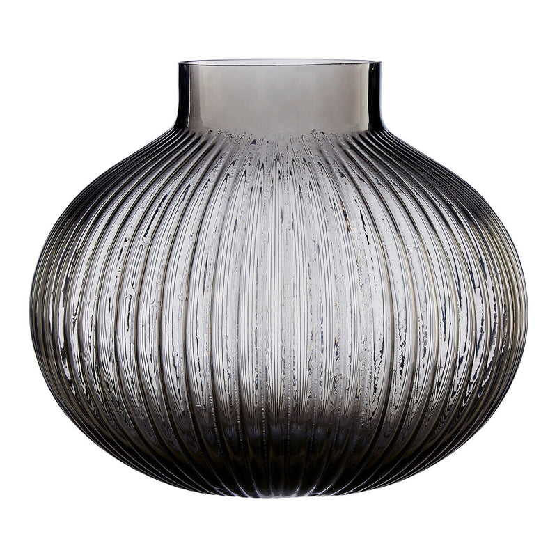 Small Smoked Grey Glass Vase | Nullah