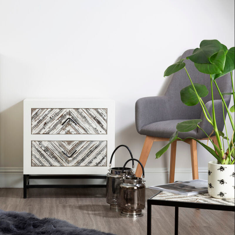 Small Nickel Stripe Lantern | Raya